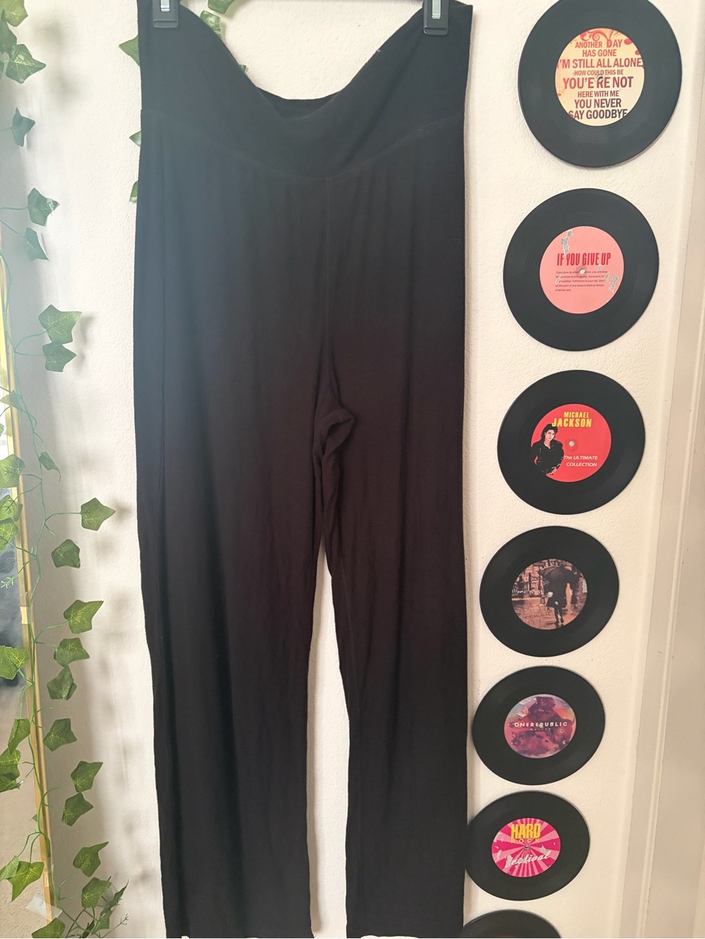 wild fable Black High-Rise Wide-Leg Pants
